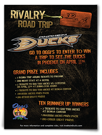 Anaheim Ducks Rivalry Road Trip Poster
